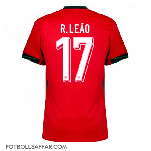 Portugal Rafael Leao #17 Hemmatröja EM 2024 Kortärmad